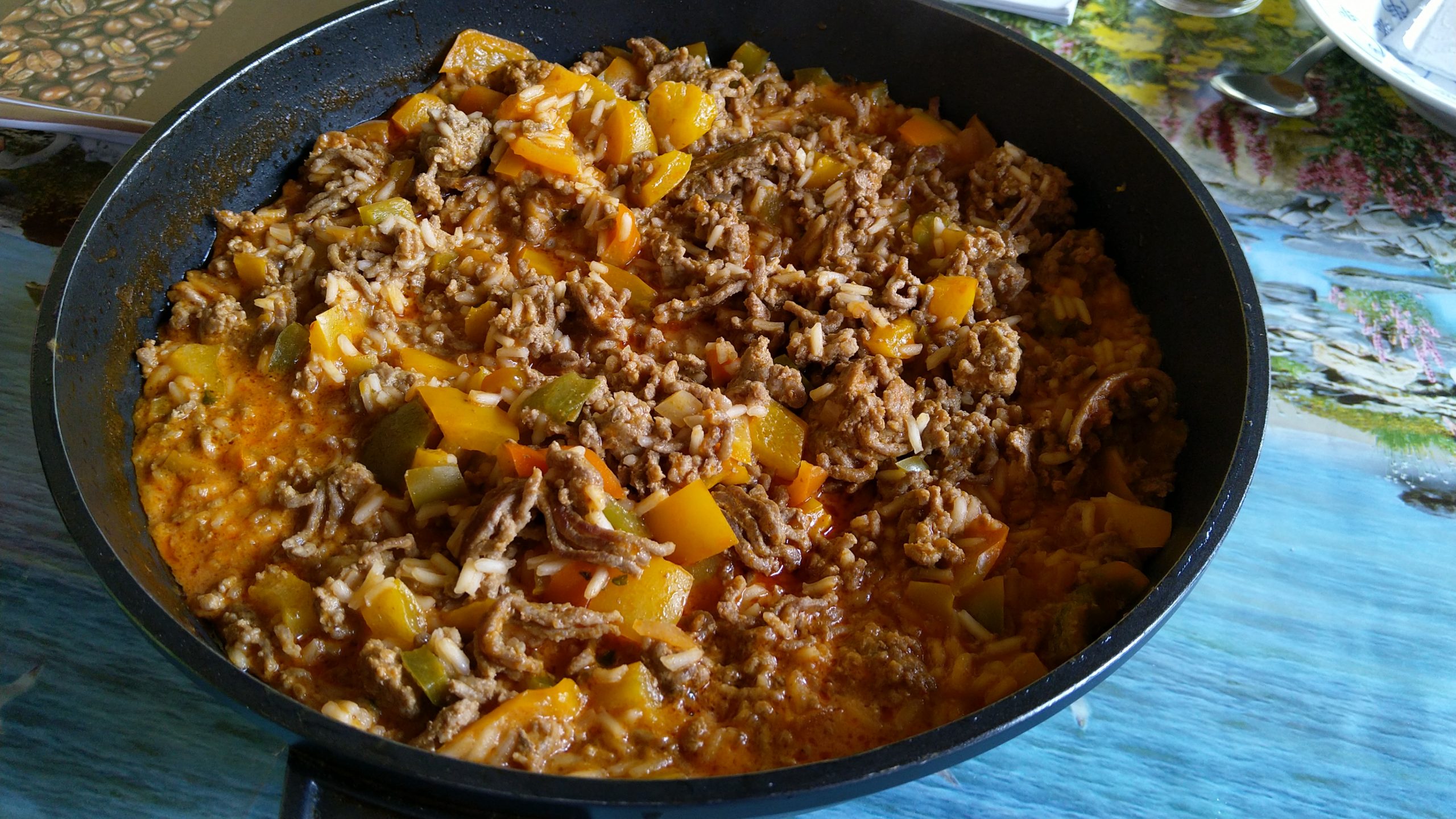 Reis-Paprika-One-Pot mit Pute oder Hackfleisch – Yummy